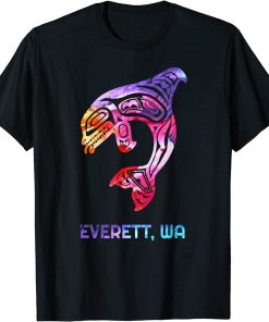 Everett Washington Native American Indian Orca Killer Whale T-Shirt