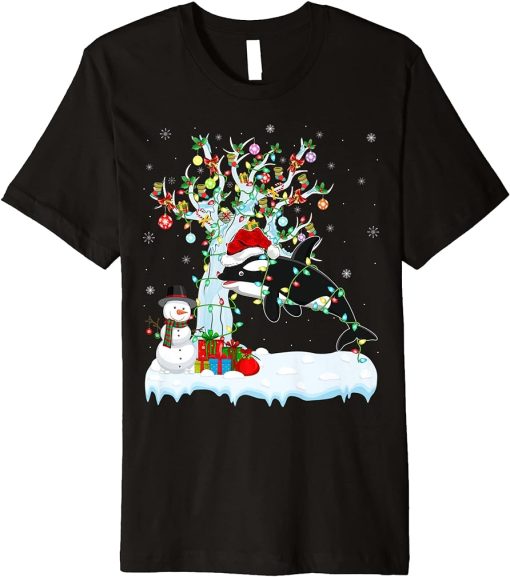 Orca Xmas Element Tree Lighting Orca Christmas Premium T-Shirt