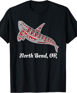 Native American North Bend, Oregon Upward Orca Killer Whale T-Shirt